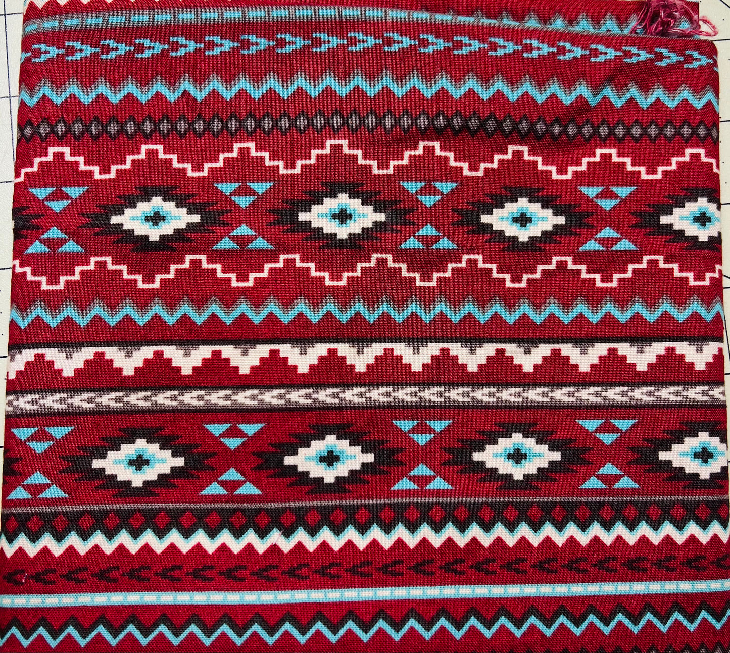 Southwest Red/Tourq Diamonds