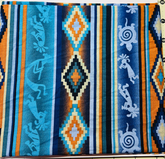 Blue Kokopelle Pipe player