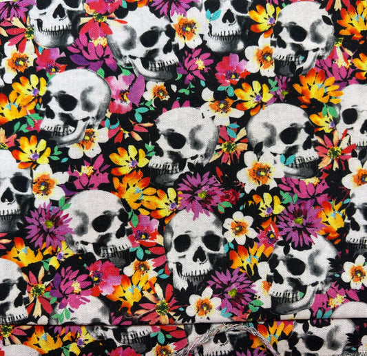 Flowers and Skulls