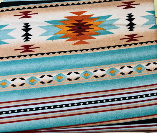Light Blue Tourq Aztec Starburst