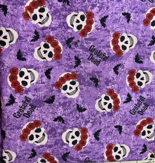 Purple skull Greatful Dead