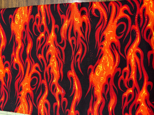 Black and Orange Flames